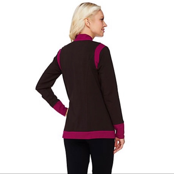 Linea Leisure by Louis Dell'Olio Knit Jacket, 2X Baltic Blue A267866 - Picture 3 of 15